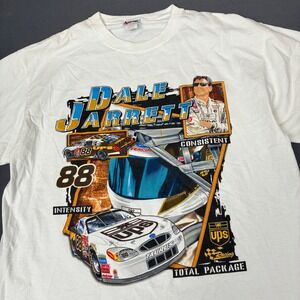 Dale Jarrett 88 Chase Authentics Racing Graphic T-Shirt Size XL, White